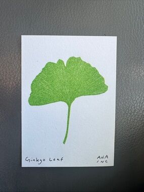 Inciardi - Ginkgo Leaf - Mini Print